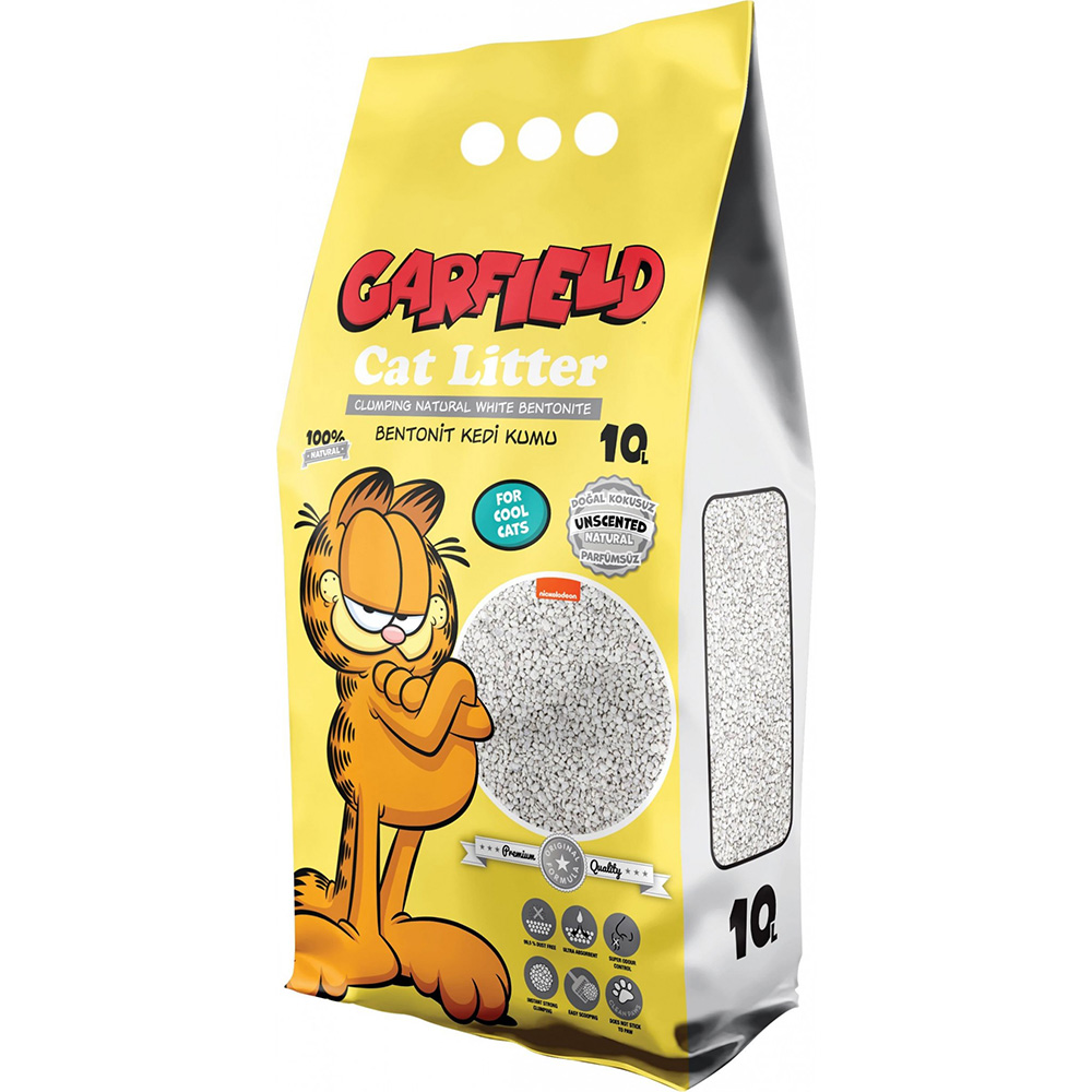 Garfield Żwirek Bentonitowy dla Kota Naturalny 10L.jpg